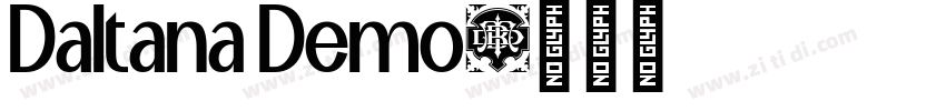 Daltana Demo字体转换
